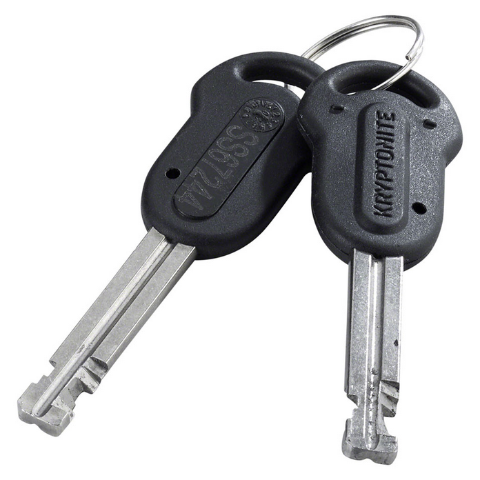 Kryptonite Kryptonite Keeper U-Lock - 4 x 8", Keyed, Black, Includes 4' cable and bracket
