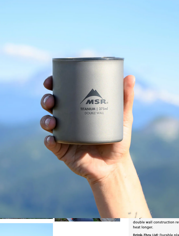 MSR MSR Titan Double Wall Mug 375ml