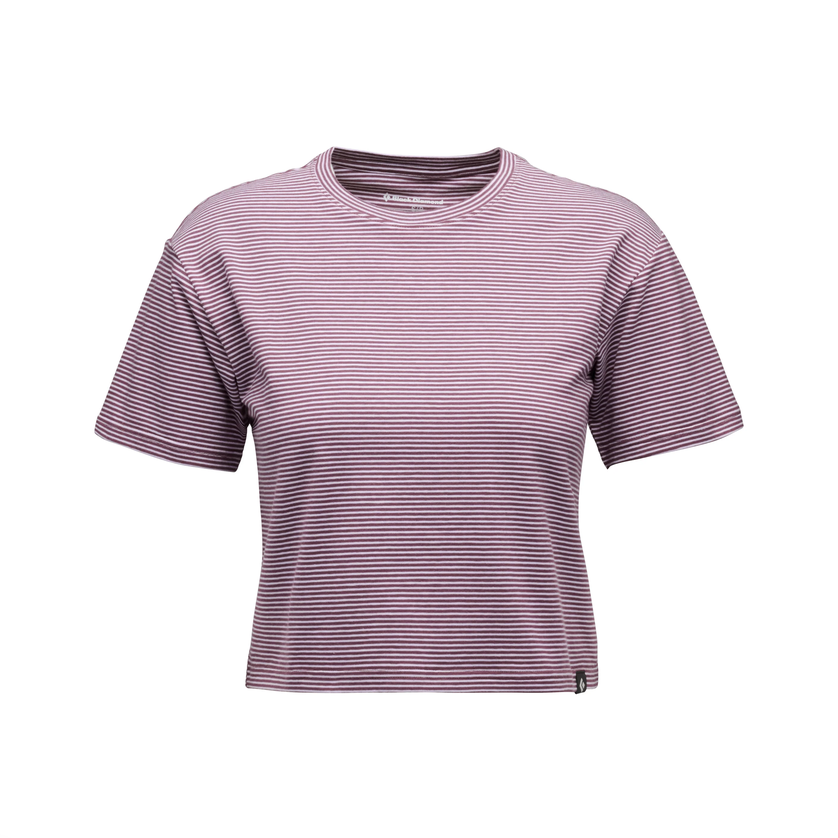 Black Diamond Black Diamond W's BD Stripe Crop Short Sleeve Tee
