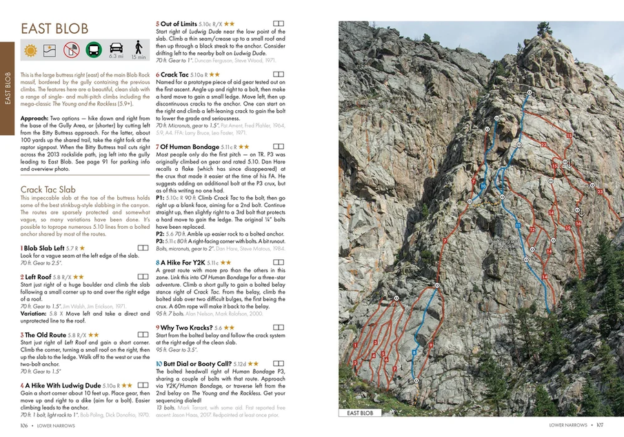 Neptune Mountaineering Boulder Canyon: Rock Climbs 4th Edition by Topher Donahue