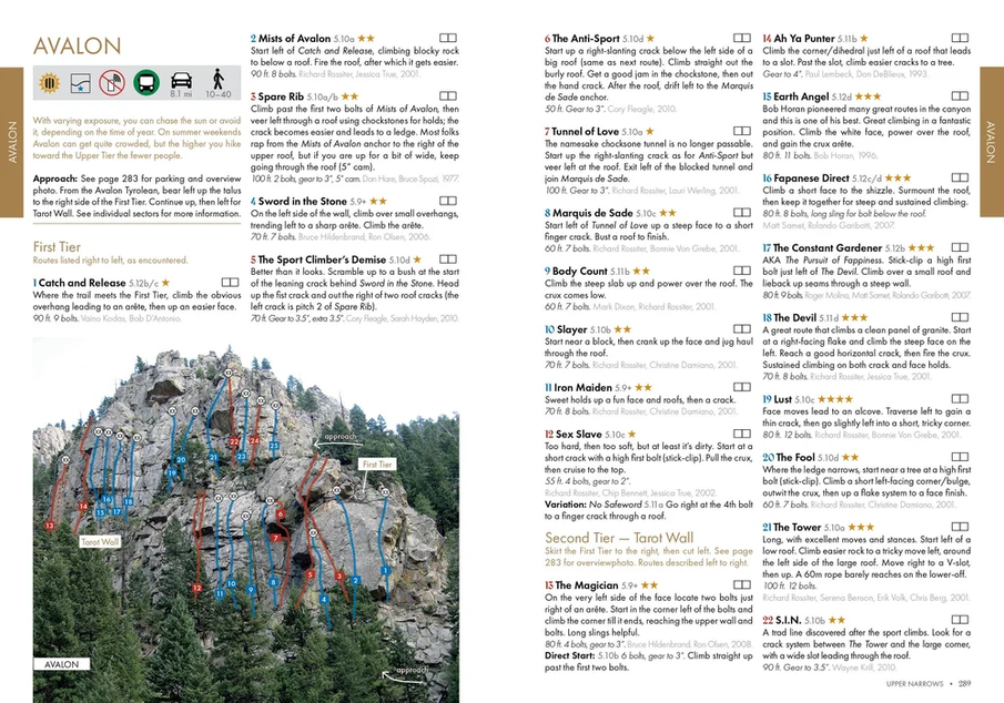 Neptune Mountaineering Boulder Canyon: Rock Climbs 4th Edition by Topher Donahue