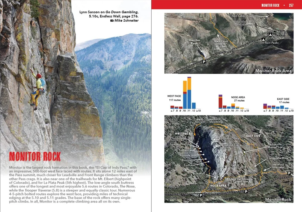 Wolverine Publishing The Pass: Climber's Guide to Independence Pass & Monitor Rock Book by J. Brown & M. Schneiter