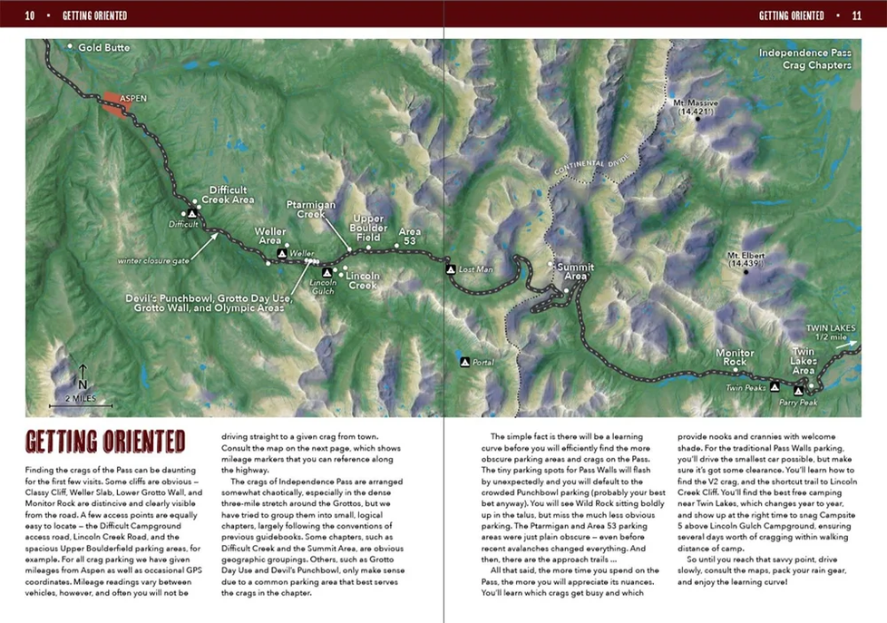 Wolverine Publishing The Pass: Climber's Guide to Independence Pass & Monitor Rock Book by J. Brown & M. Schneiter