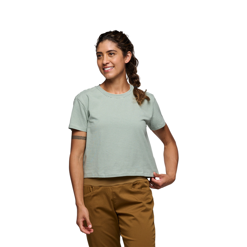 Black Diamond Black Diamond W's BD Stripe Crop Short Sleeve Tee