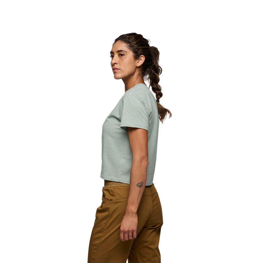 Black Diamond Black Diamond W's BD Stripe Crop Short Sleeve Tee