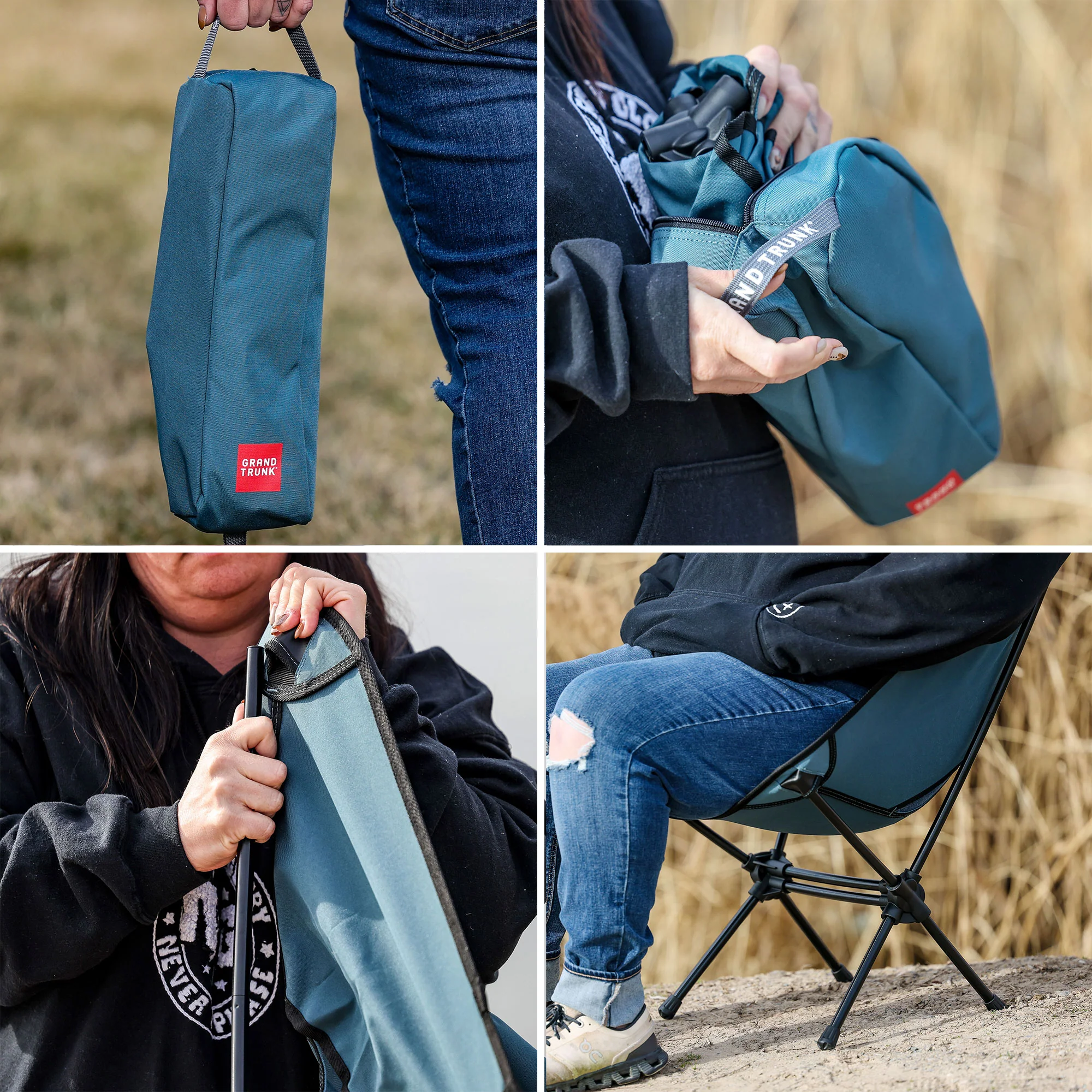 Grand Trunk Grand Trunk Caddis HD Camp Chair Storm Blue