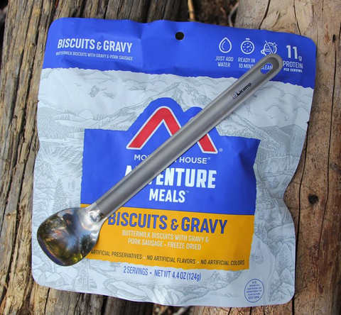 Olicamp Long Titanium Spoon Blue