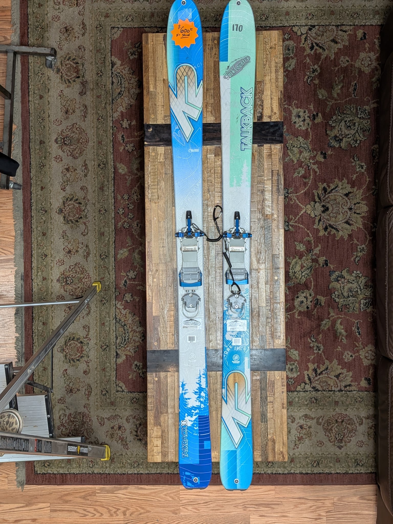 K2 USED K2 Talkback 96 170cm + 22 Designs links telemark binding