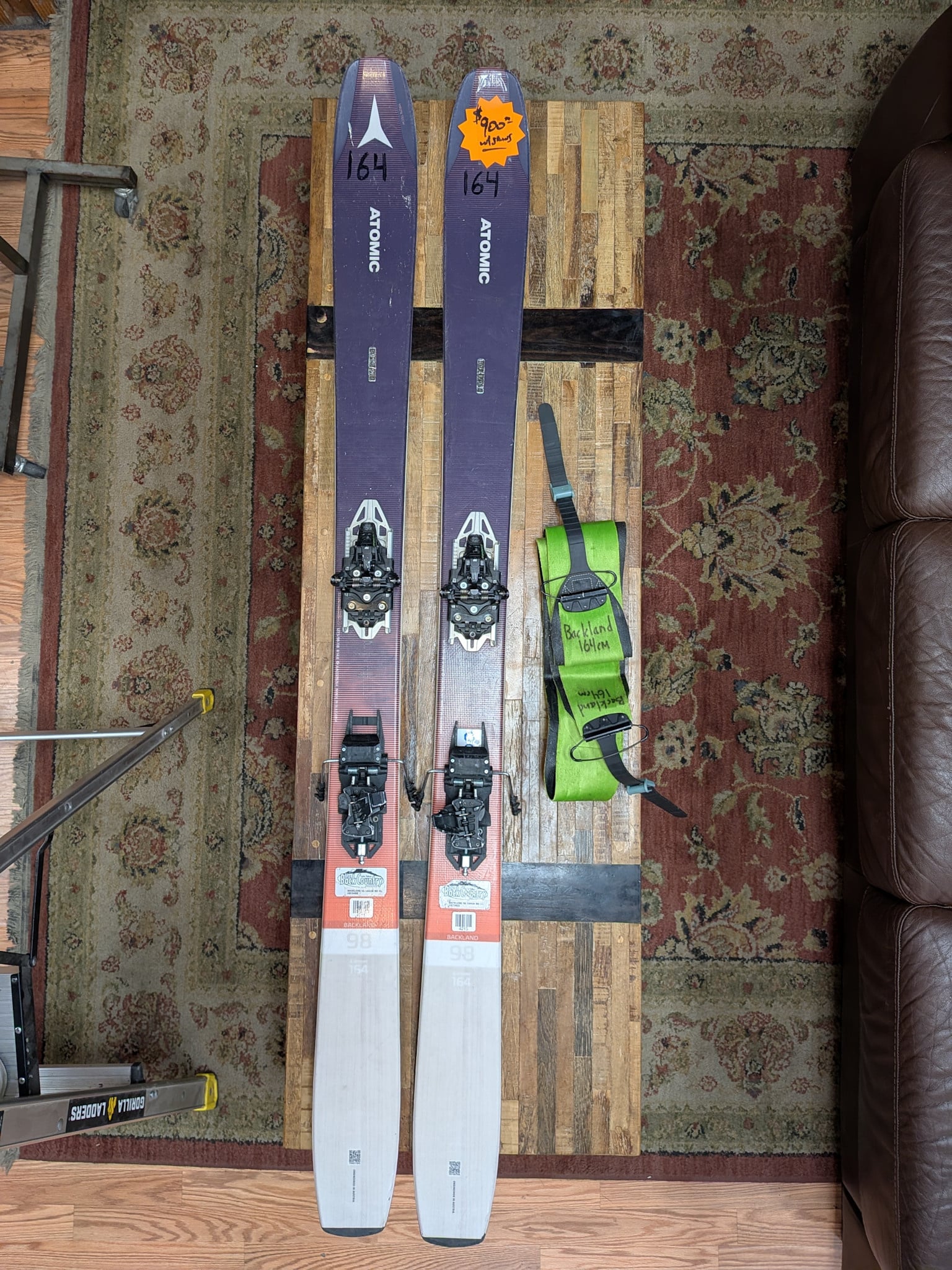 Atomic USED Atomic Backland 98 164cm Dynafit Rotation BD Glidelite Skins
