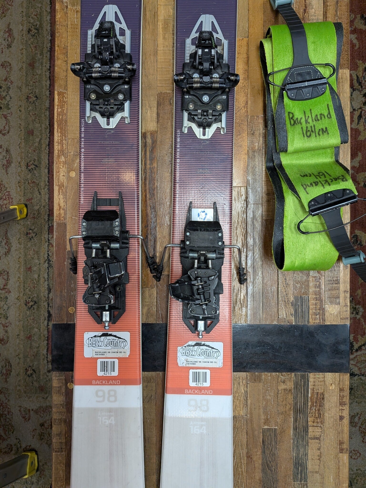 Atomic USED Atomic Backland 98 164cm Dynafit Rotation BD Glidelite Skins