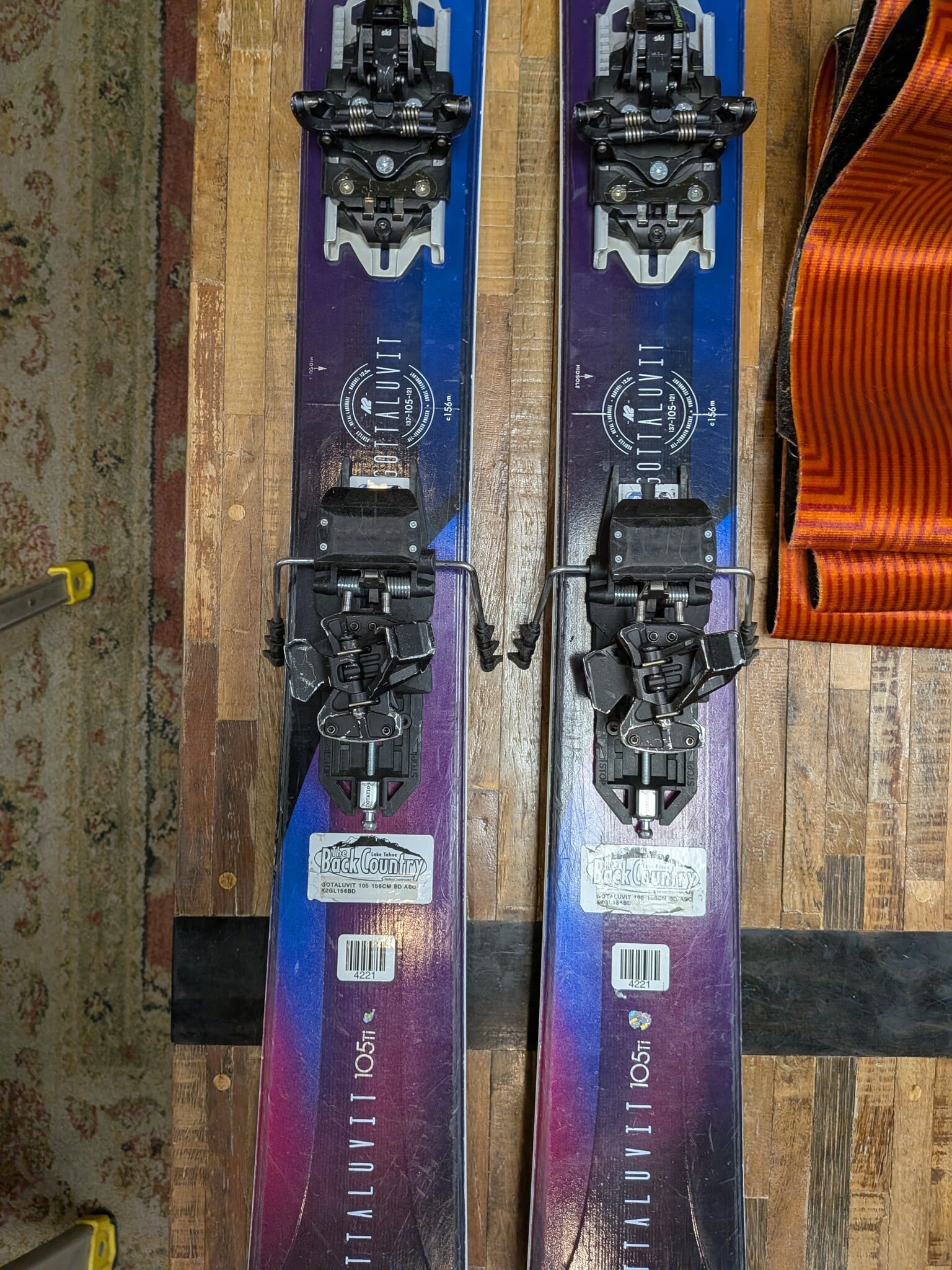 K2 USED K2 Gottaluvit 105 156CM Dynafit Rotation BD Ascension Skins