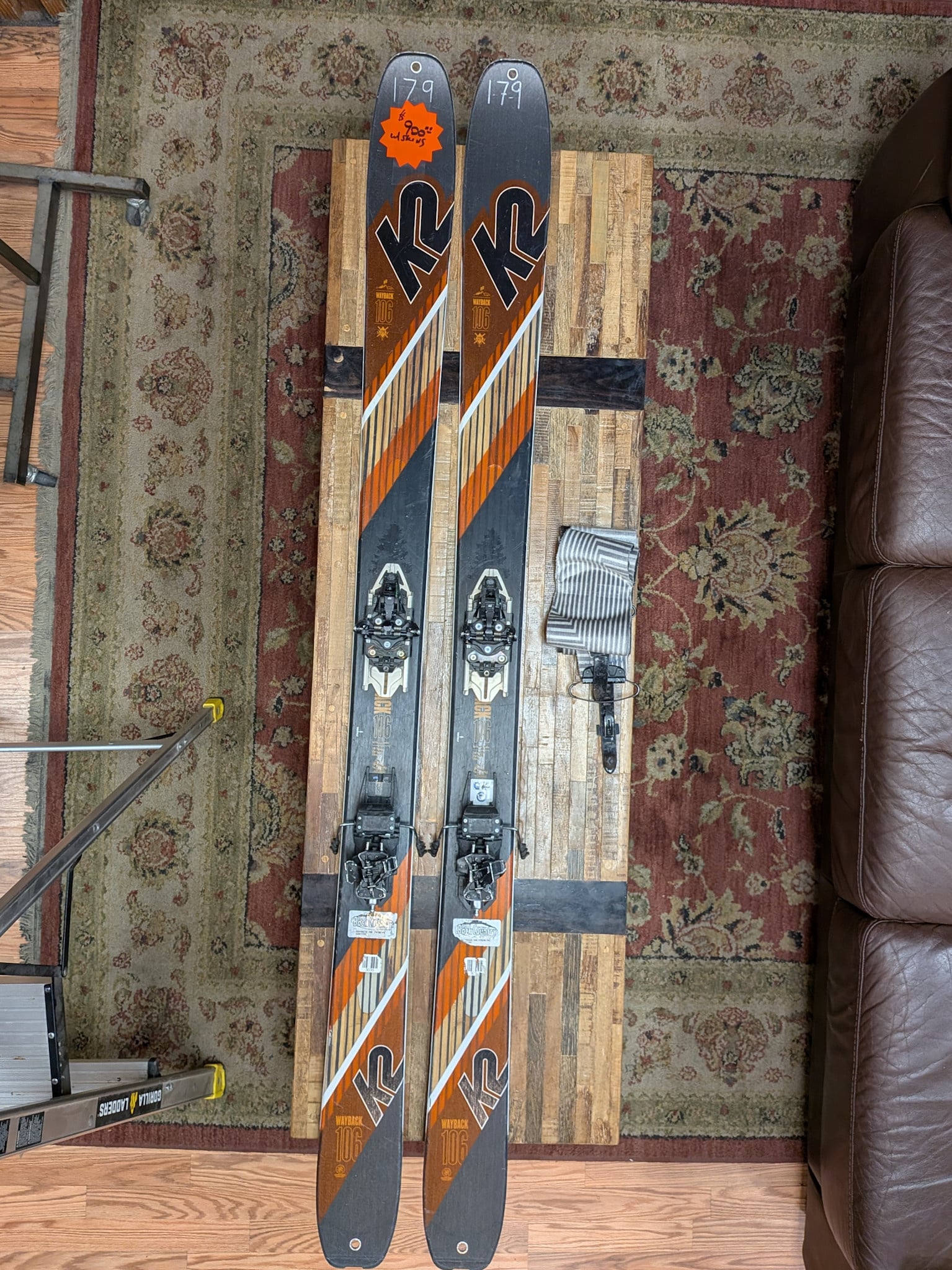 K2 USED K2 Wayback 106 179cm Dynafit Rotation BD Glidelite Skins