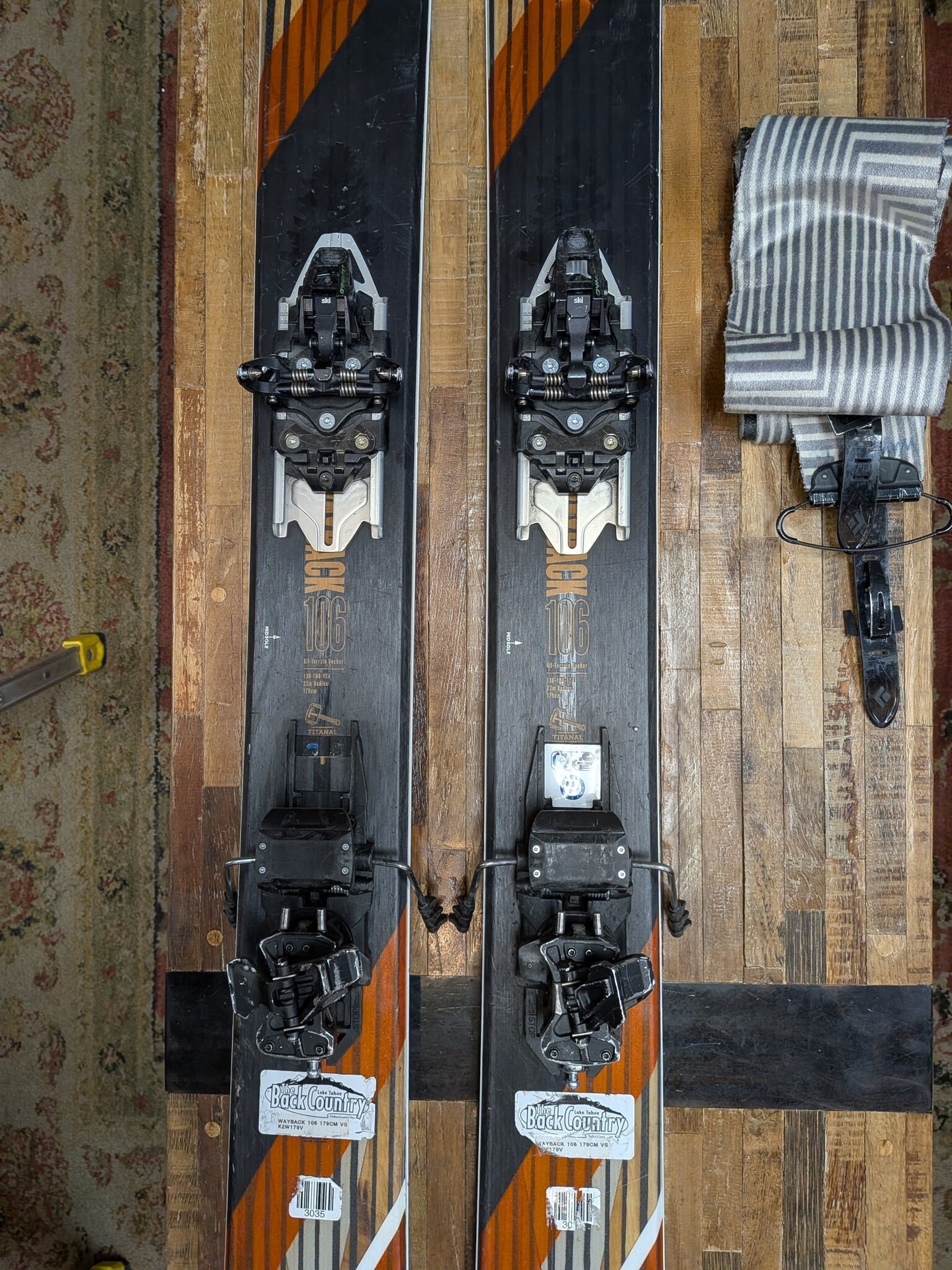 K2 USED K2 Wayback 106 179cm Dynafit Rotation BD Glidelite Skins