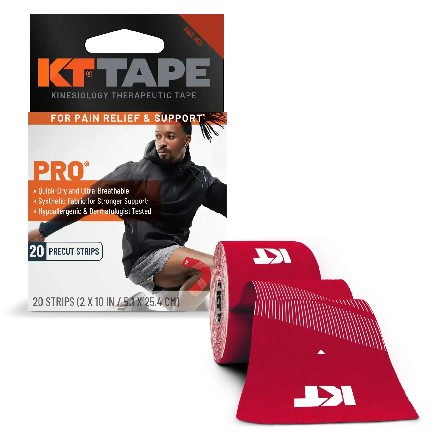 KT TAPE KT Tape Pro Synthetic Pre Cut Red