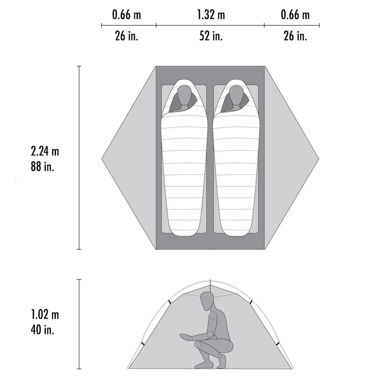 MSR MSR Hubba Hubba LT Tent Sandstone 2P