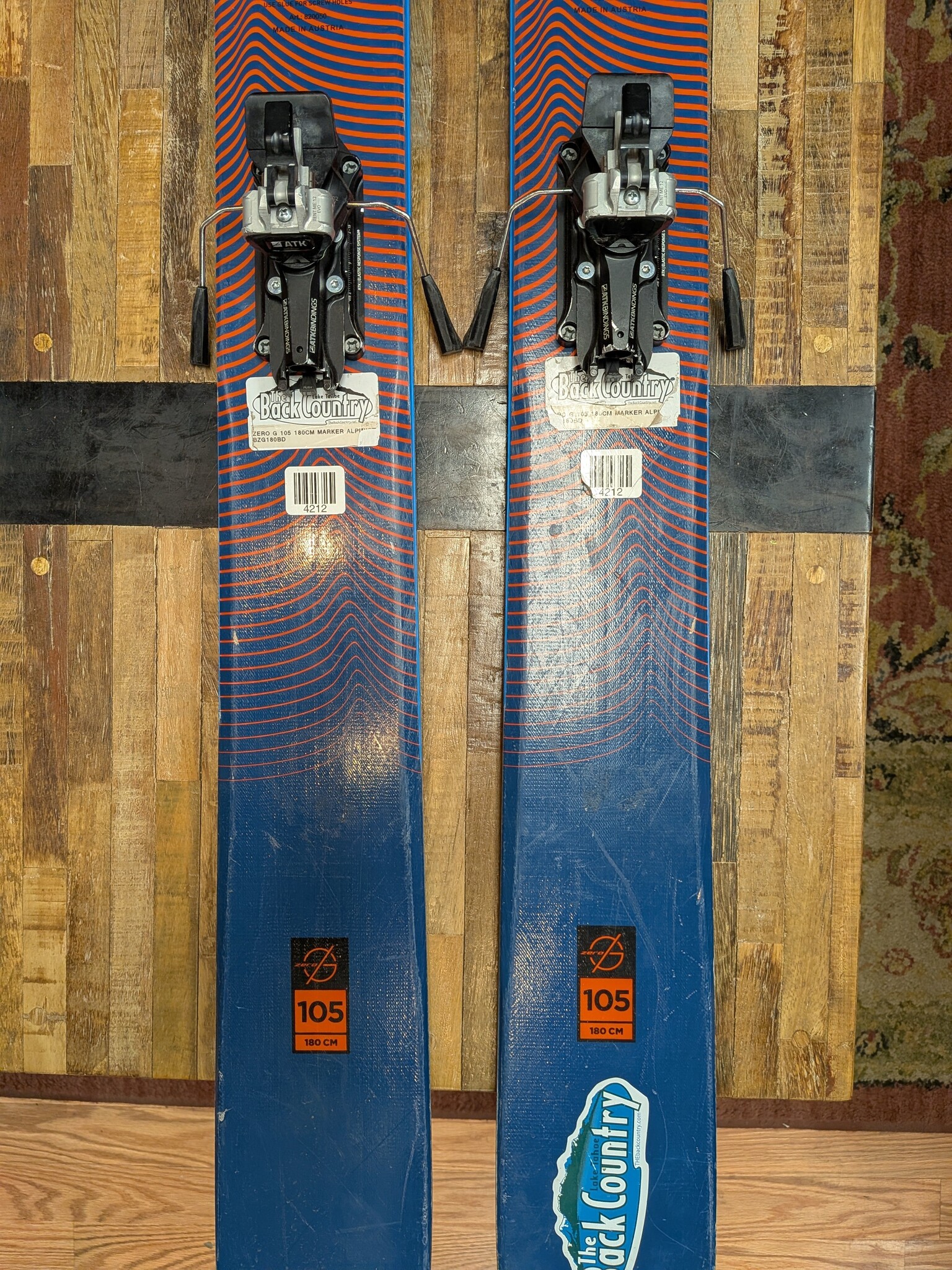 Blizzard USED Blizzard Zero G 105 180cm ATK Bindings no skins