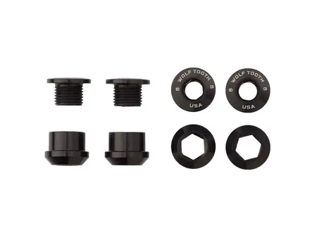 Wolf Tooth Components Wolf Tooth 1x Chainring Bolt Set of 4- 6mm Dual Hex Fittings