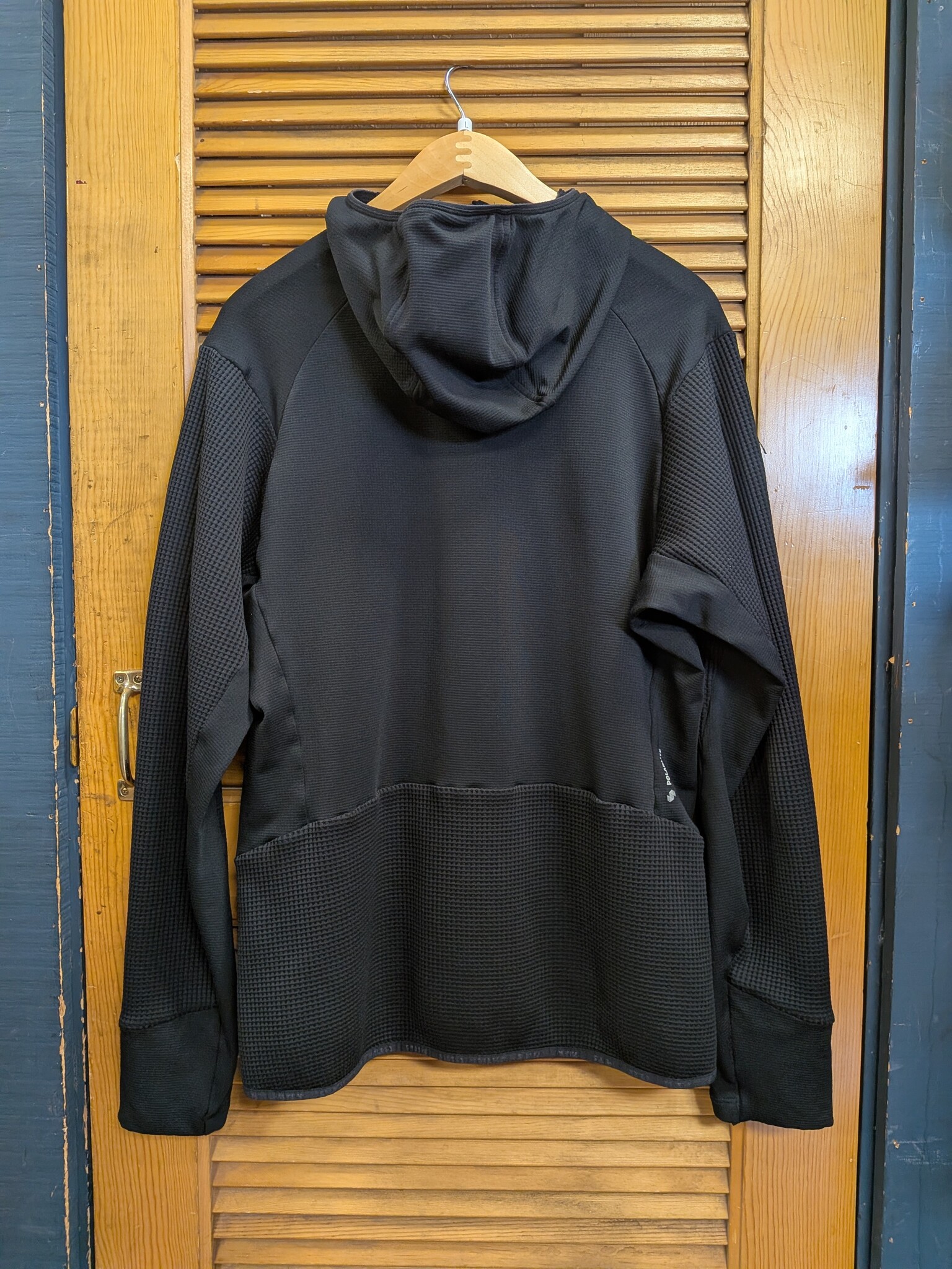 Salewa Used - Salewa Puez Waffle Mid Layer Touring Hoody Black Large