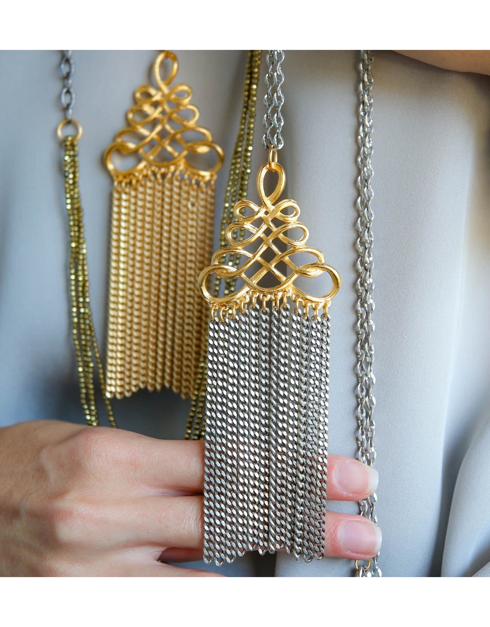 Catherine Page Jewelry Twist Long Pendant