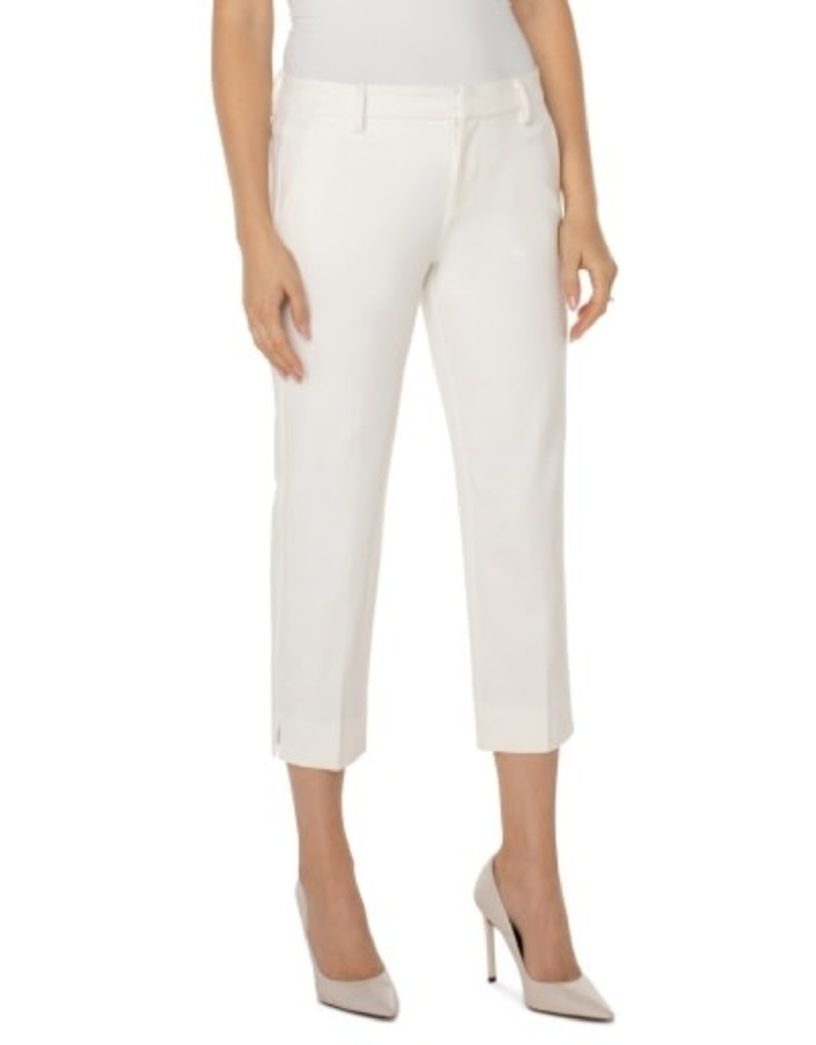 Liverpool Los Angeles Kelsey Knit Crop Trouser with Slit 26in Inseam
