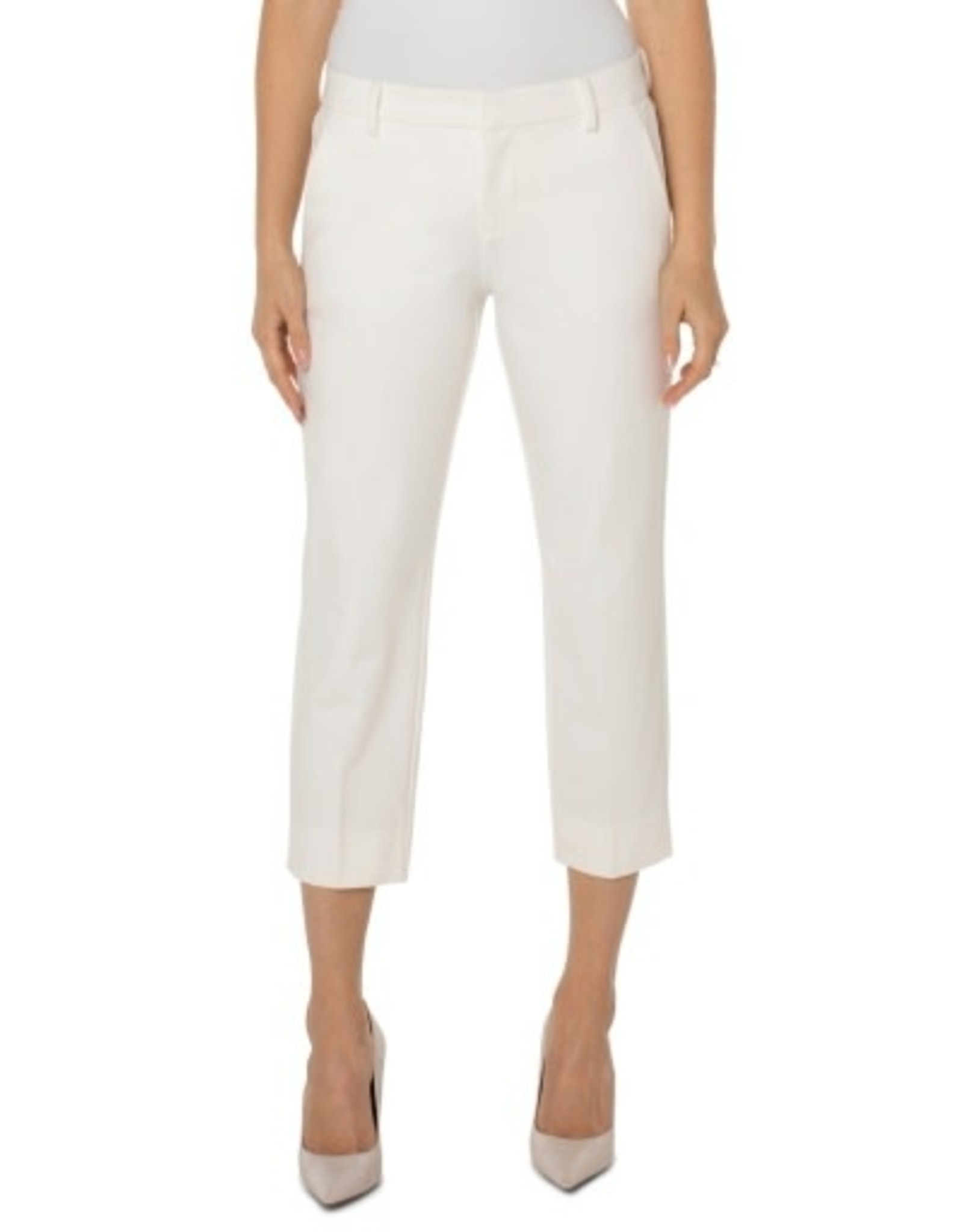 Liverpool Los Angeles Kelsey Knit Crop Trouser with Slit 26in Inseam