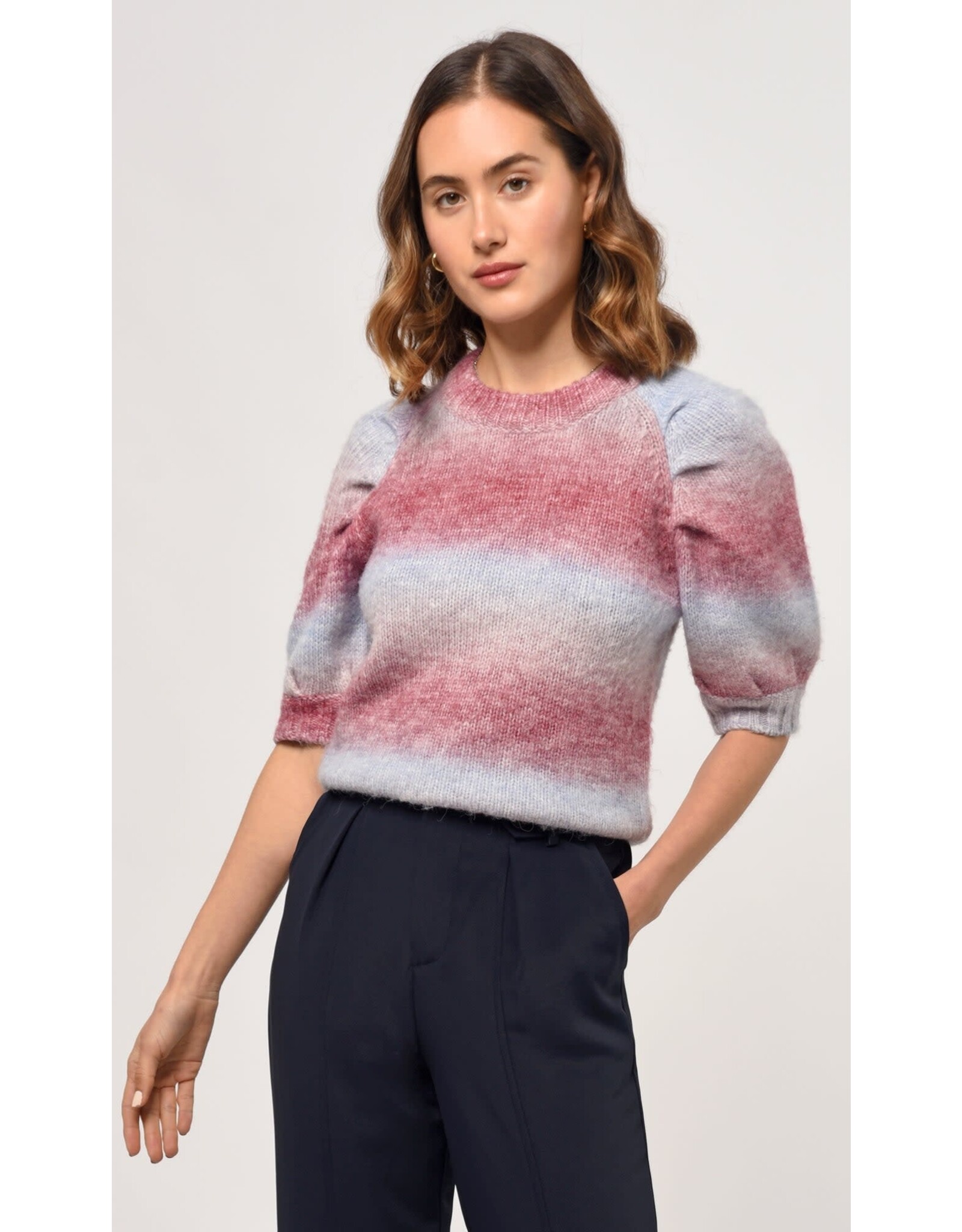 Greylin Christi Ombre Sweater Knit Top