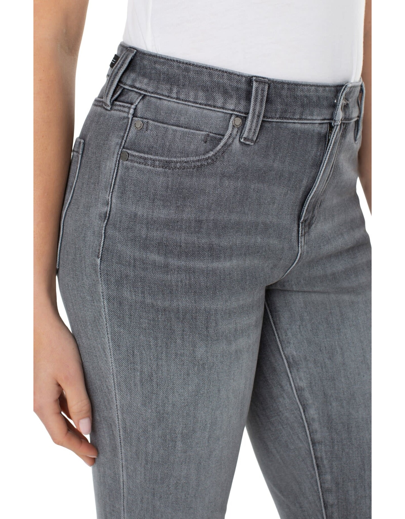 Liverpool Hannah Cropped Flare with Cut Hem