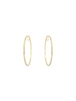 Boucles d'oreilles 55mm Grandes Anneaux tube Créole Or 10K