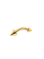 PARÉ Bijou de sourcil double flèche Or 14K