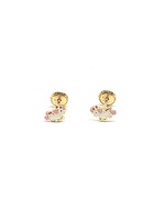 PARÉ Boucles d'oreiles stud licorne enfants Or 10K