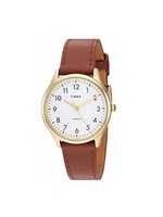 Timex Montre Timex dorée avec bracelet brun