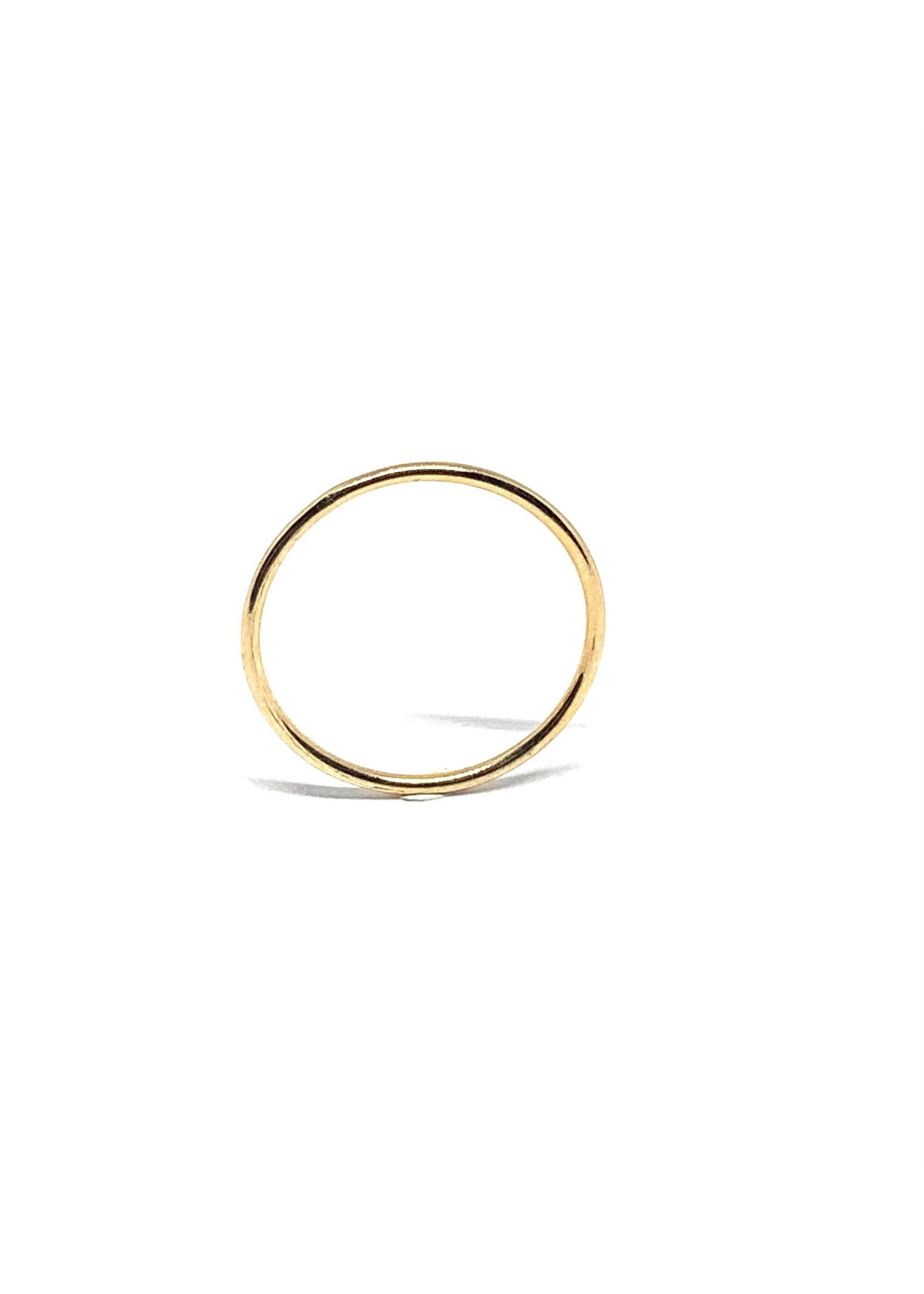 LokÜs « Stackable rings » 3 joncs fins en Or 10k