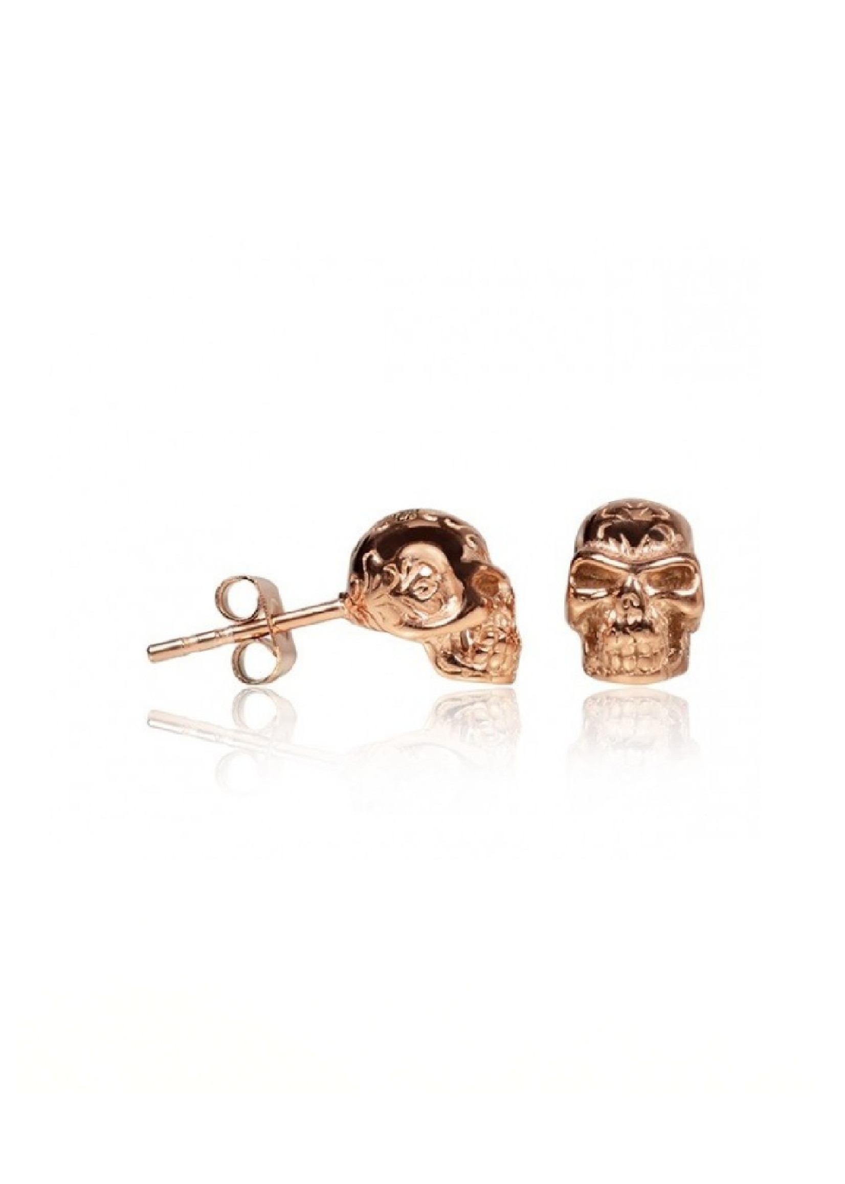 PARÉ Boucles d'oreilles Stud Steel Tête de mort