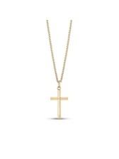 Collier Croix En Acier Inoxydable 316L - Pendentif Catholique Argent/Or/Noir - Chaîne 55+5cm