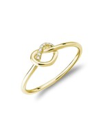 LokÜs Bague noeud Or 10k avec diamants