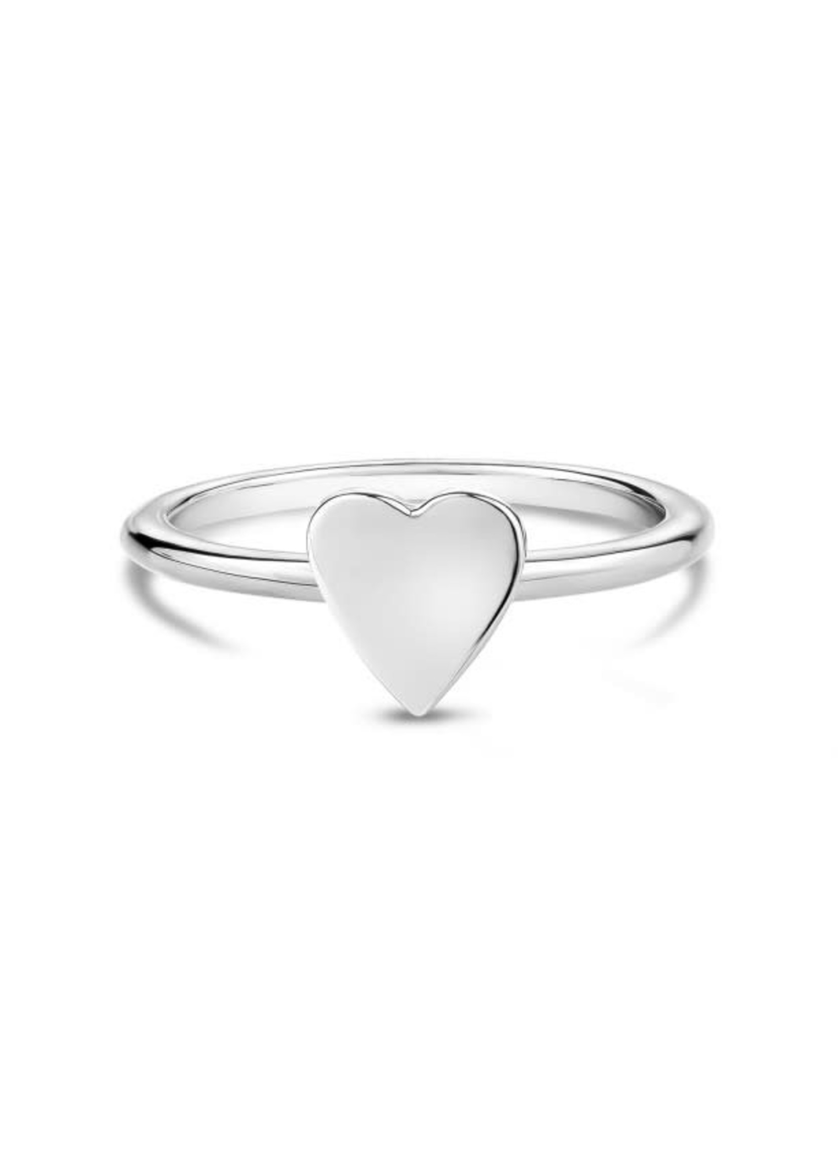 PARÉ Bague avec coeur steel