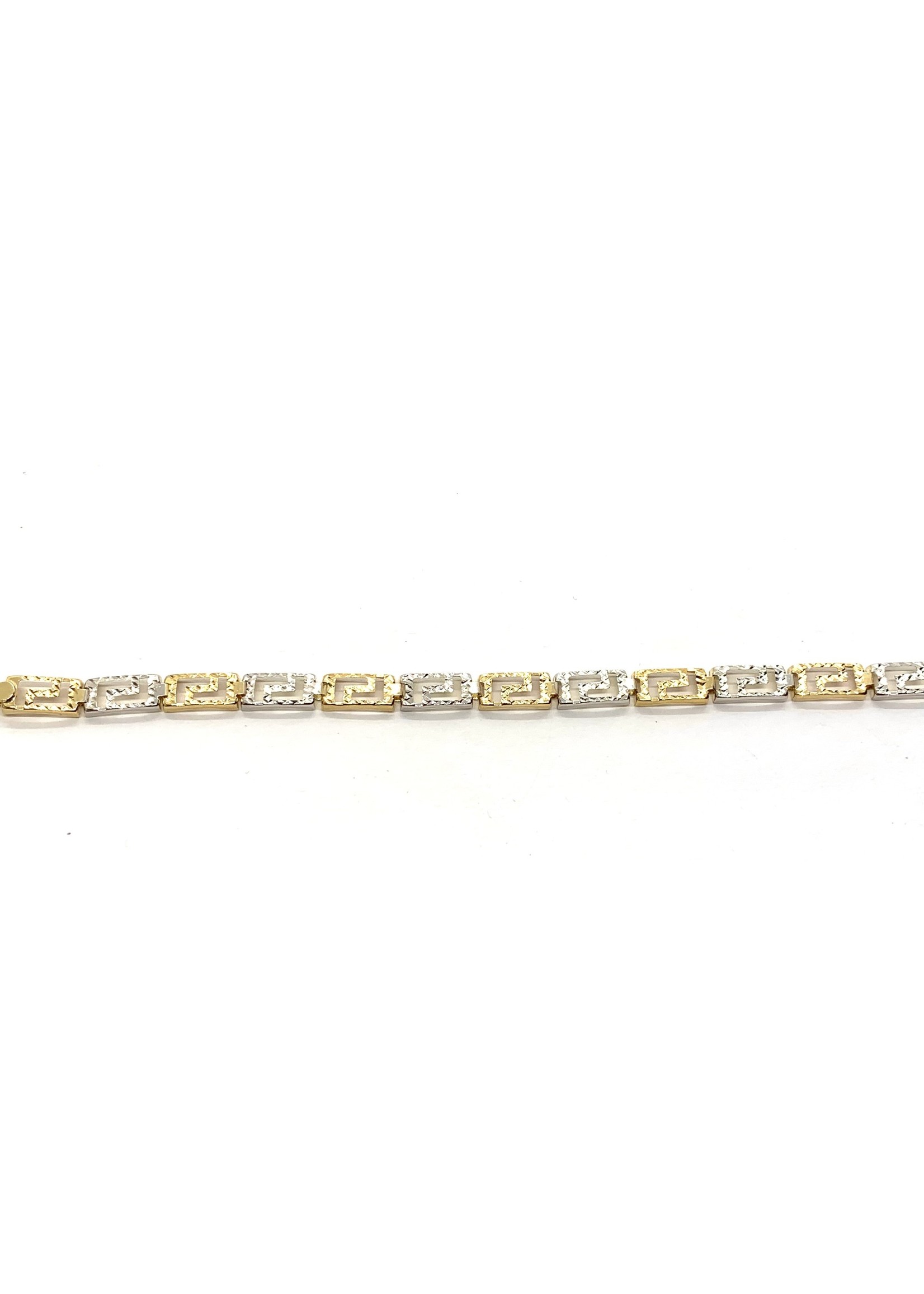 PARÉ Bracelet rivet Versace  Or 10k 2 Tons diamond cut