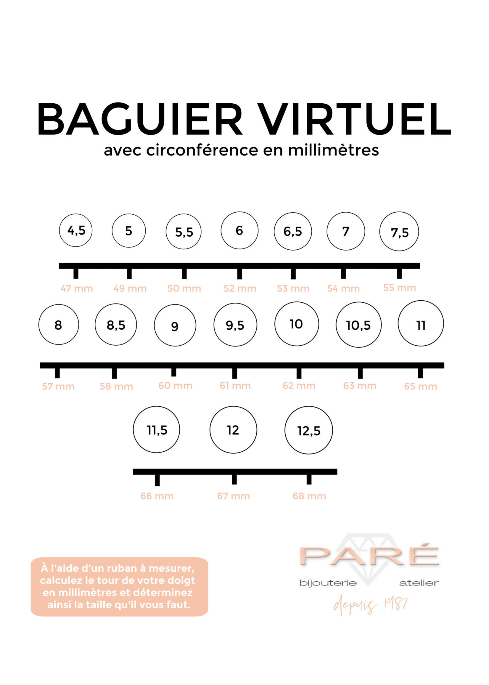 PARÉ Jonc semi-éternité branche croisée or 2 tons