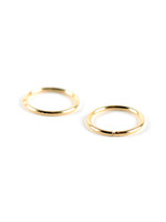 PARÉ Boucles d'oreilles dormeuses anneaux pour femme ou enfant en Or 10K