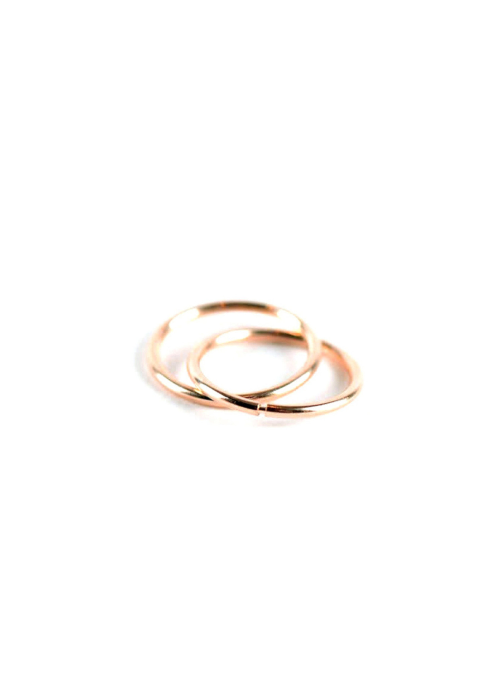 PARÉ Boucles d'oreilles dormeuses anneaux pour femme ou enfant en Or 10K