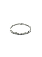 PARÉ Bracelet tennis  «illusion» avec diamants Or blanc 14K