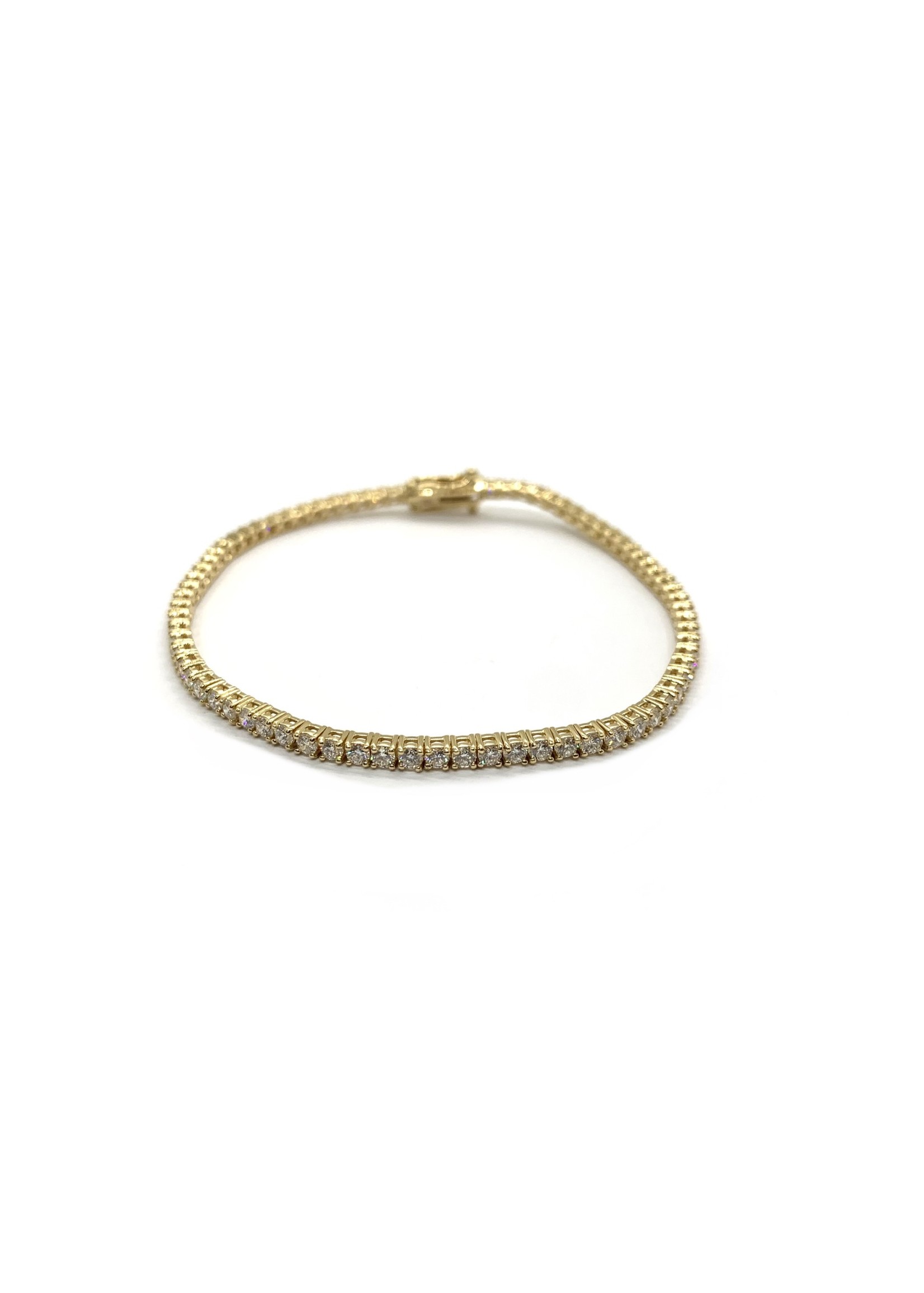 PARÉ Bracelet tennis avec diamants Or 14K