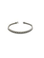 PARÉ Bracelet tennis «illusion» diamants naturels Or blanc 10kW