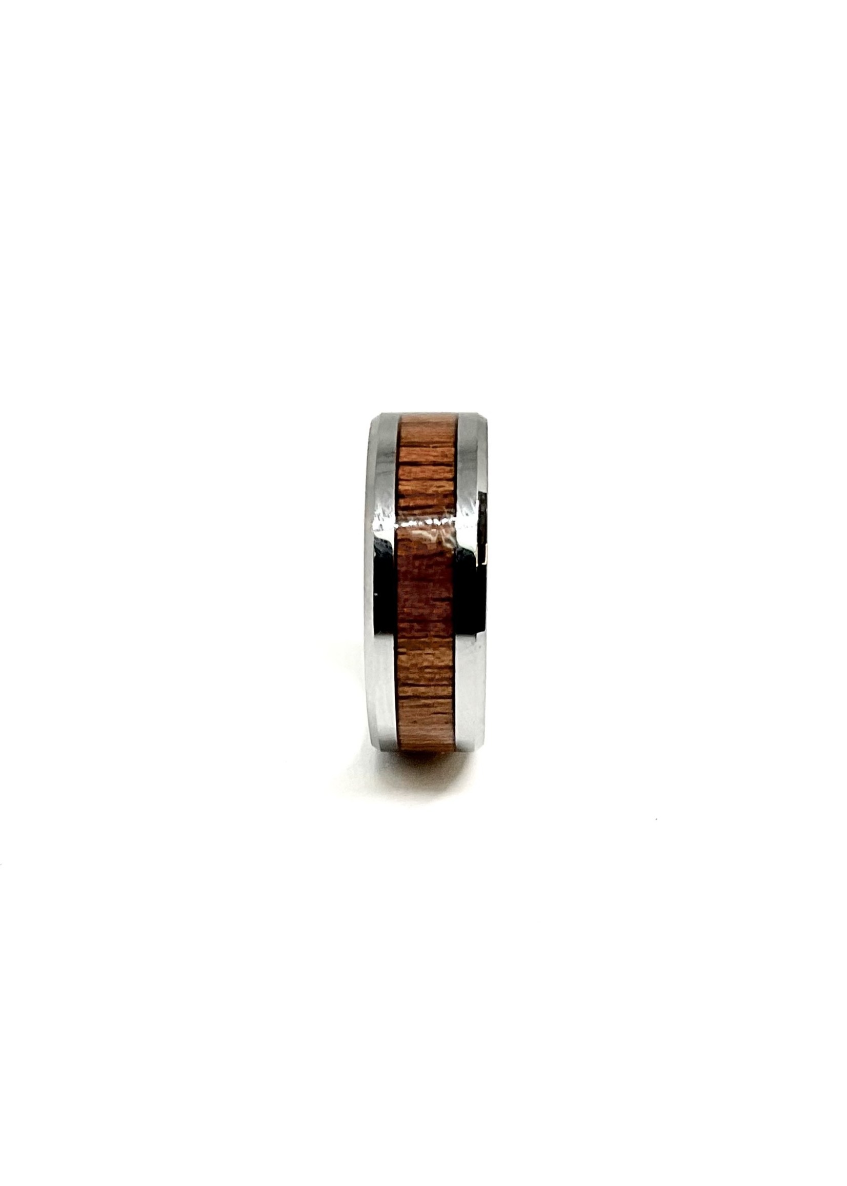 PARÉ Jonc tungsten avec bois de Koa