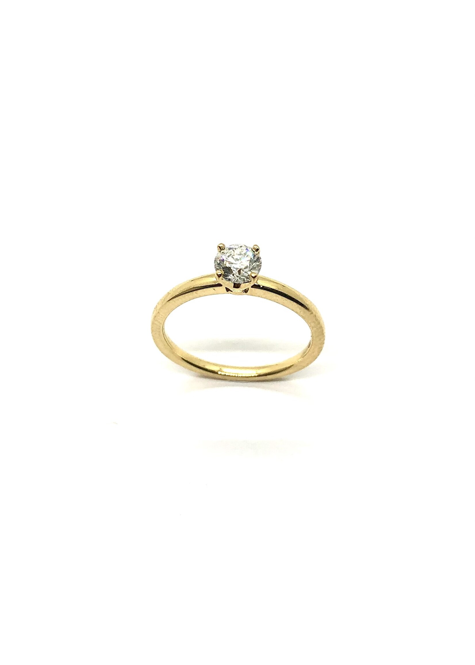 PARÉ Bague solitaire avec diamant Canadien Or 18K