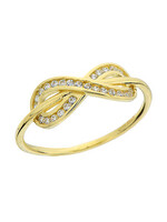 PARÉ Bague délicate  infini Or 10K