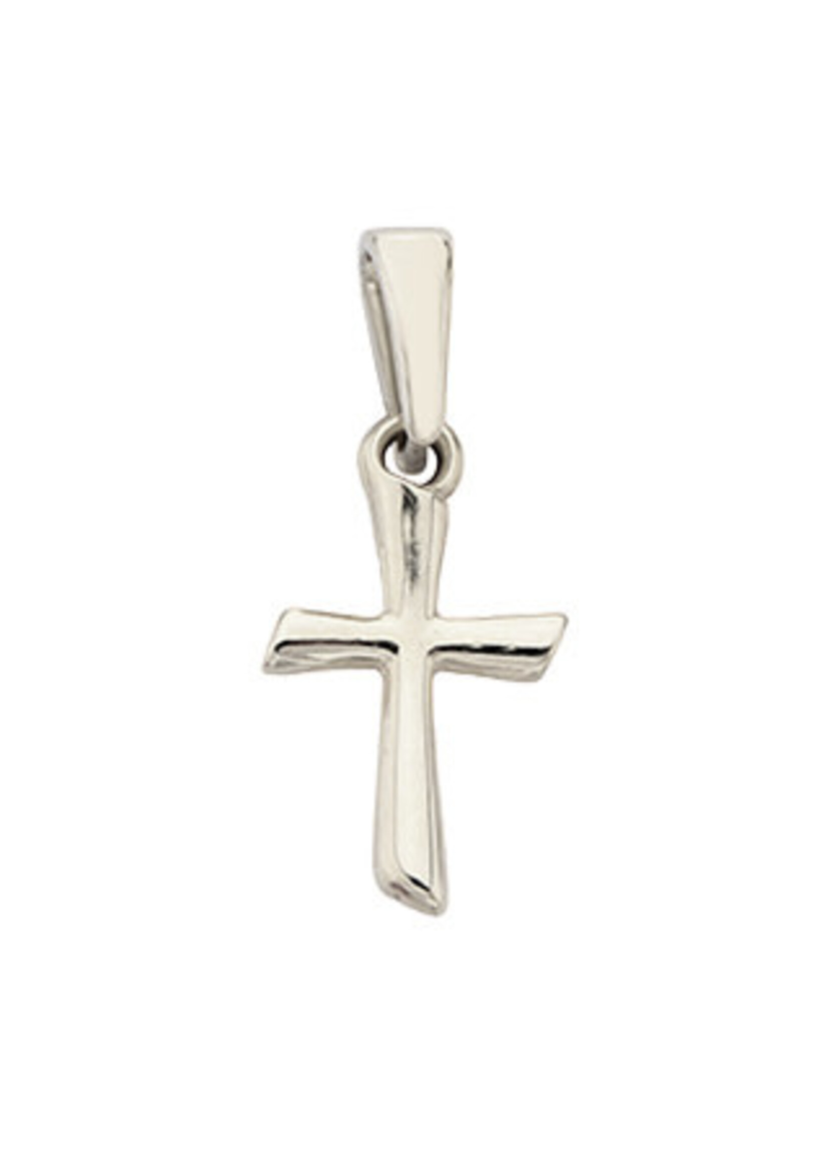 PARÉ Pendentif mini croix Or blanc 10K VI90-297W