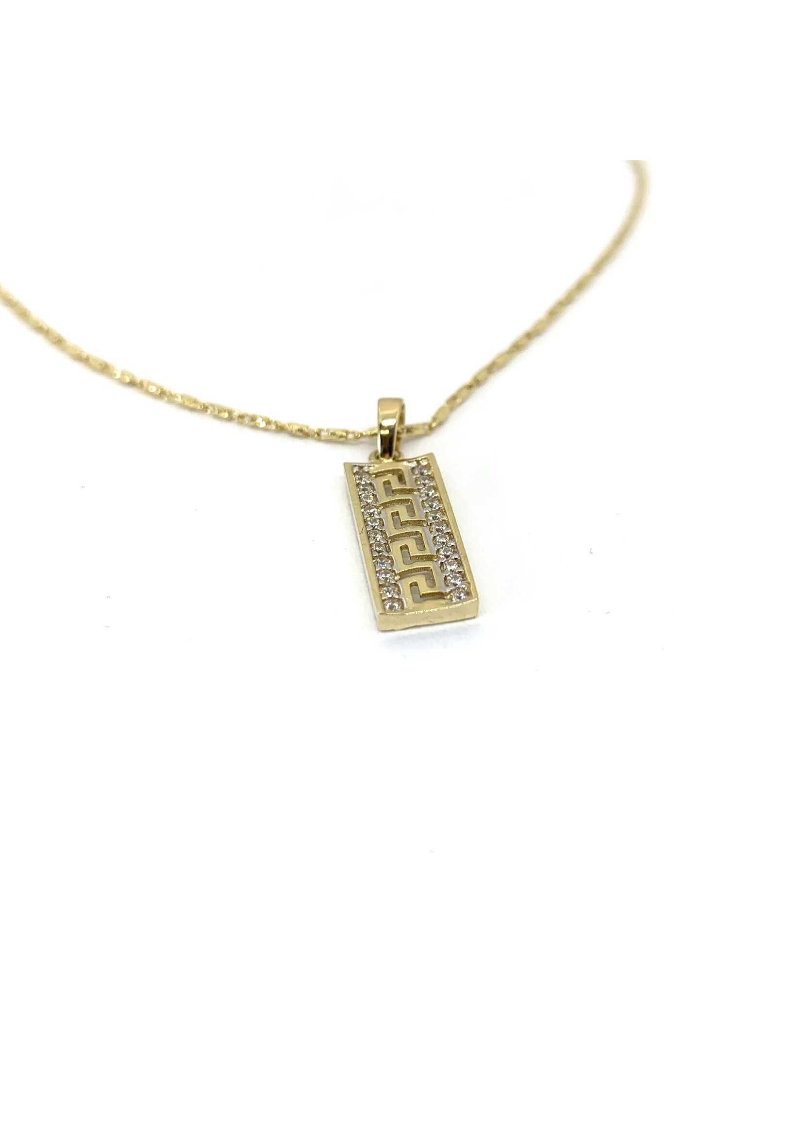 PARÉ Pendentif rectangle Versace Or 10K