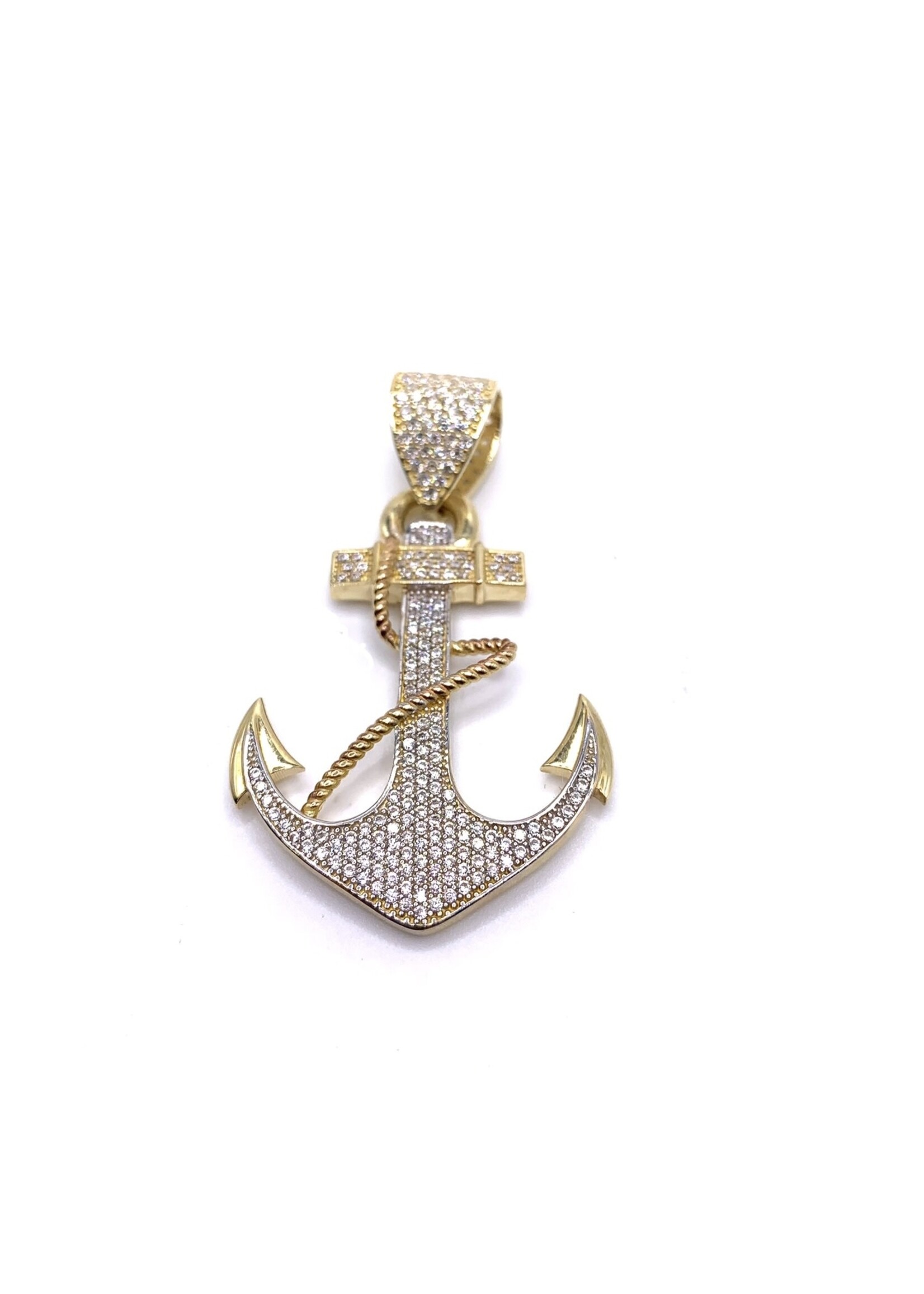 Pendentif Ancre de bateau Or 10K
