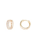 PARÉ Boucles d'oreilles Huggies pour enfant ou femme Or Rose 10K